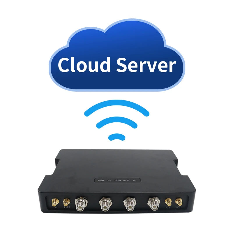 Long Range Android 7.1 Impinj E710 RFID Reader UHF RFID 4Port Reader JSON Format HTTP/MQTT Protocol Warehouse for Library System