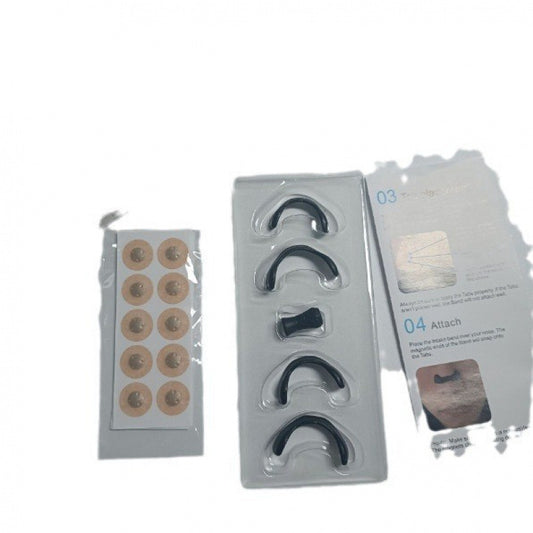 Ventilation nasal nasal breathing dilator nasal plug nasal belt magnetic nostril sports nasal patch black white simple Zhejiang