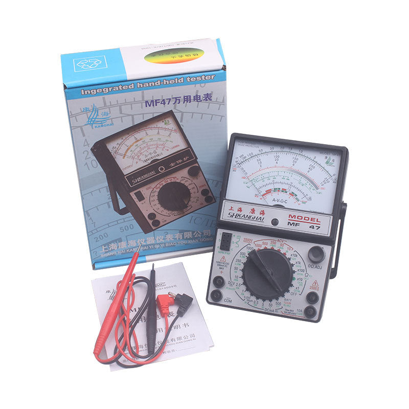 Pointer Multimeter MF47 Mechanical High Precision Anti-Burn On Off Beep Current Voltage