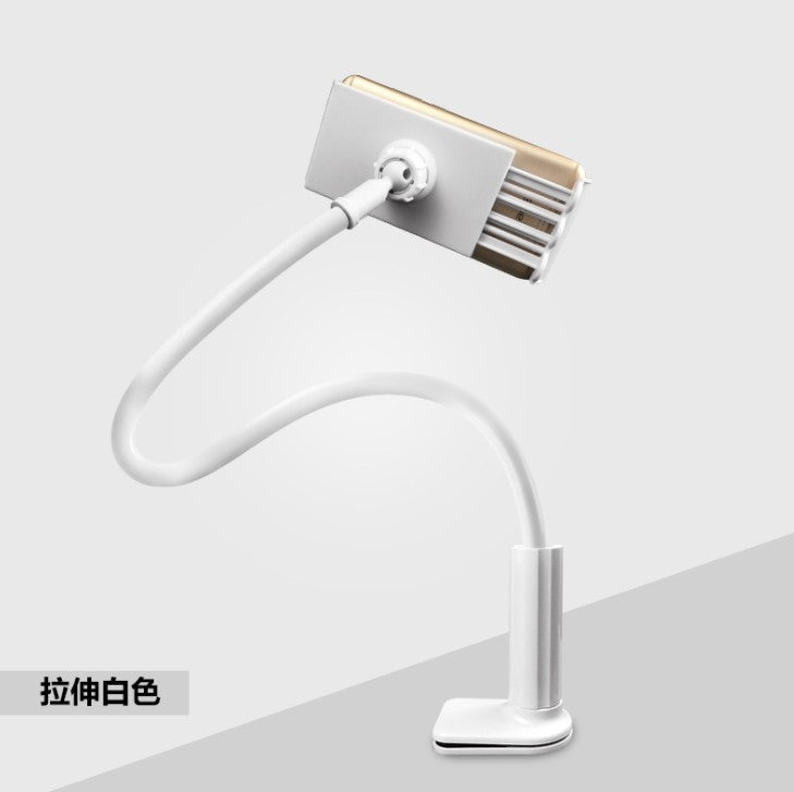 Mobile phone holder multifunctional metal bendable desktop bedside mobile phone holder for lazy live broadcast clip holder
