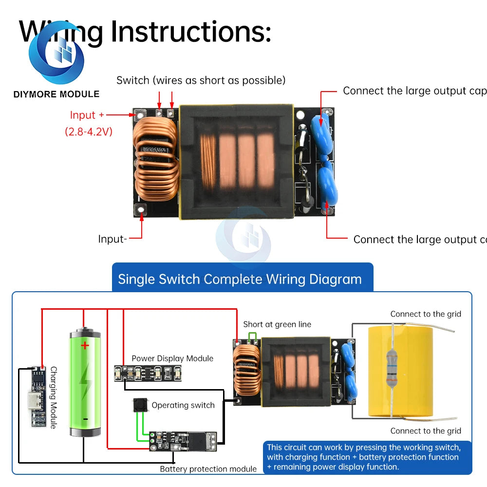 C 3.7V to 4KV High Voltage High-Power