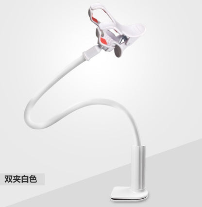Mobile phone holder multifunctional metal bendable desktop bedside mobile phone holder for lazy live broadcast clip holder