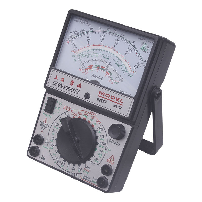 Pointer Multimeter MF47 Mechanical High Precision Anti-Burn On Off Beep Current Voltage