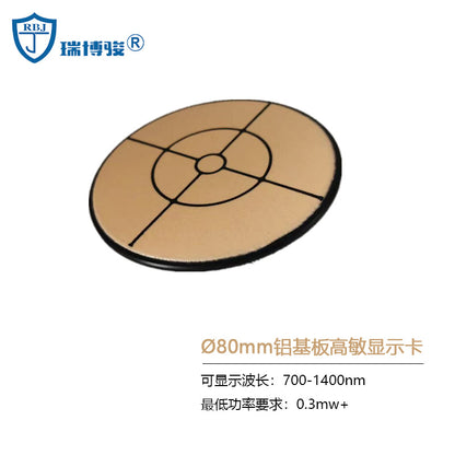 Near-infrared laser observation card