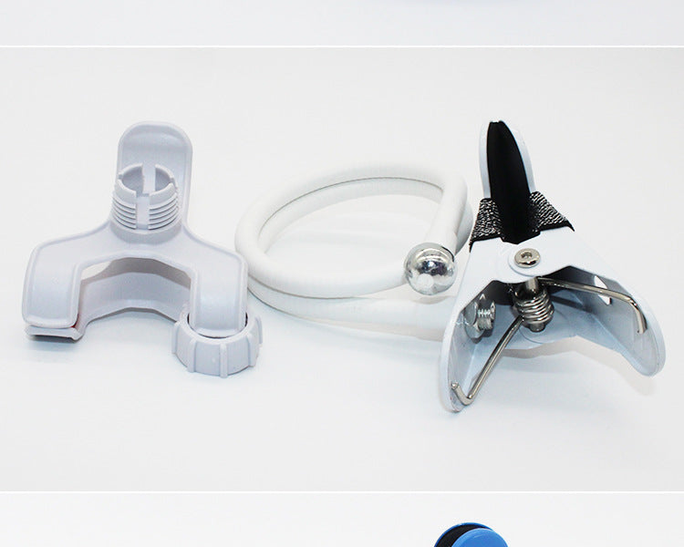 Mobile phone holder multifunctional metal bendable desktop bedside mobile phone holder for lazy live broadcast clip holder