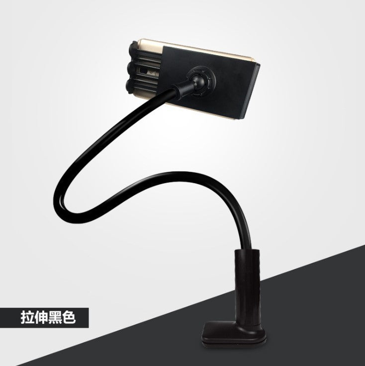 Mobile phone holder multifunctional metal bendable desktop bedside mobile phone holder for lazy live broadcast clip holder