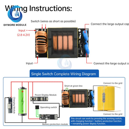 C 3.7V to 4KV High Voltage High-Power